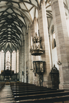 Vorschaubild Moritzkirche, Langhausgewölbe (Foto 1990)